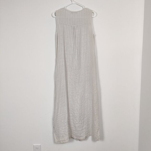 Lungo L'arno Women's Maxi Striped Shirt Dress Size Small Quiet Luxury Old Money - Picture 2 of 11